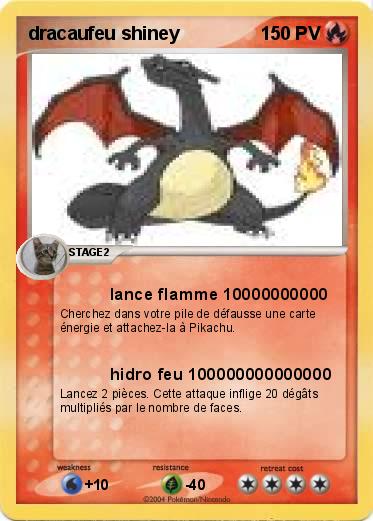 Pokemon dracaufeu shiney