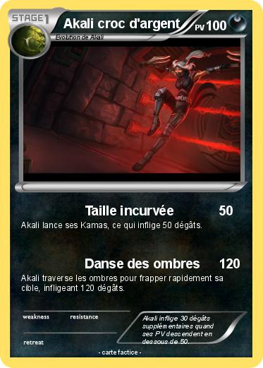 Pokemon Akali croc d'argent