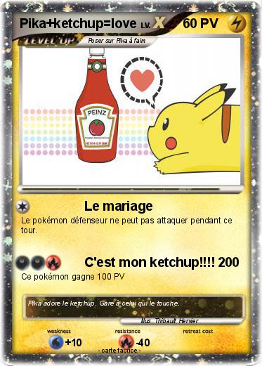 Pokemon Pika+ketchup=love
