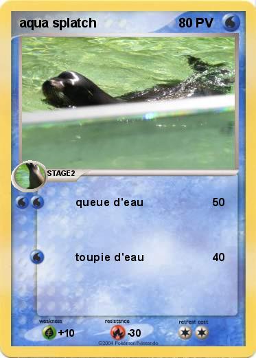 Pokemon aqua splatch