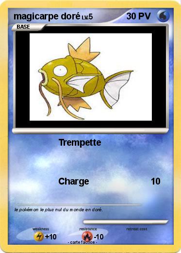 Pokemon magicarpe doré