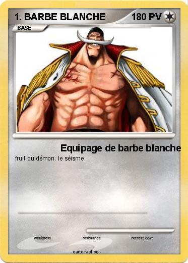 Pokemon 1. BARBE BLANCHE
