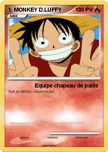 Pokemon 1. MONKEY D.LUFFY