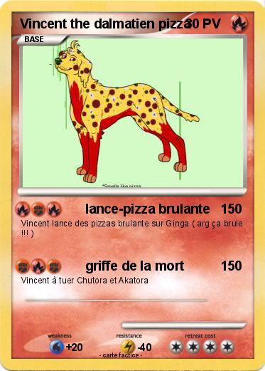 Pokemon Vincent the dalmatien pizza