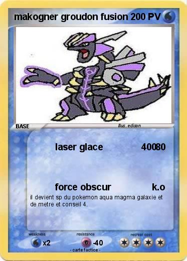 Pokemon makogner groudon fusion
