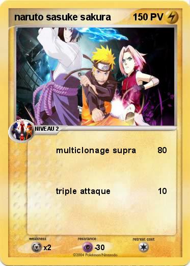 Pokemon naruto sasuke sakura