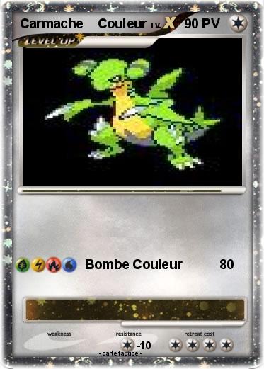 Pokemon Carmache    Couleur