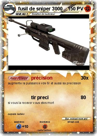 Pokemon fusil de sniper 3000