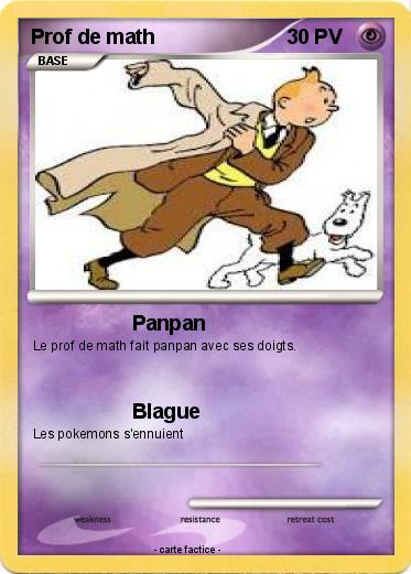 Pokemon Prof de math