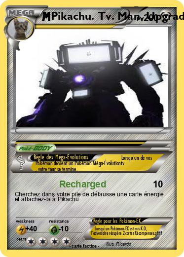 Pokemon Pikachu. Tv. Man. Upgrade