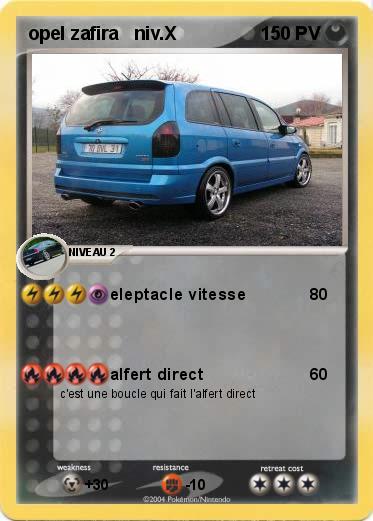 Pokemon opel zafira   niv.X