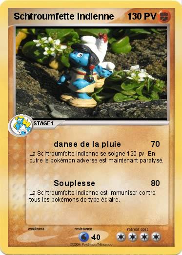 Pokemon Schtroumfette indienne