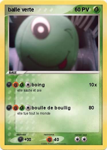 Pokemon balle verte