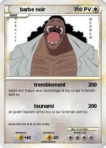 Pokemon barbe noir