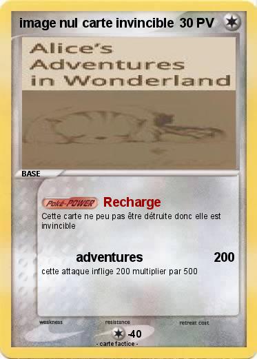 Pokemon image nul carte invincible