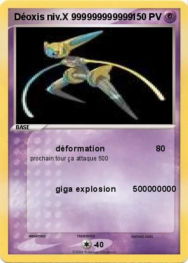 Pokemon Déoxis niv.X 999999999999