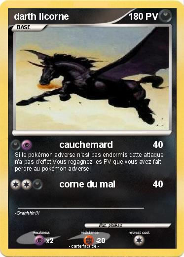 Pokemon darth licorne