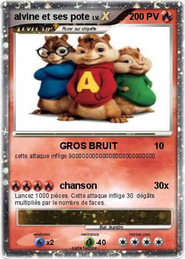 Pokemon alvine et ses pote