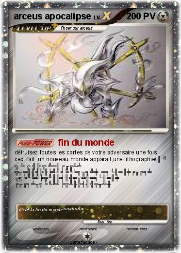 Pokemon arceus apocalipse