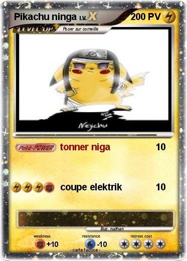 Pokemon Pikachu ninga