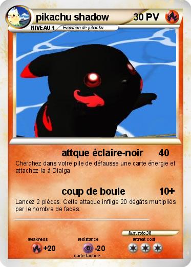 Pokemon pikachu shadow