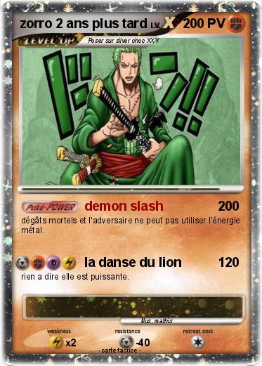 Pokemon zorro 2 ans plus tard