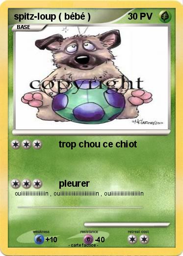 Pokemon spitz-loup ( bébé )