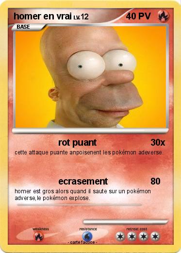 Pokemon homer en vrai