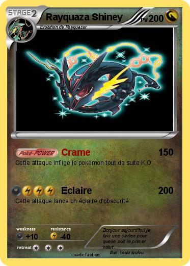 Pokemon Rayquaza Shiney