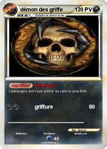 Pokemon démon des griffe