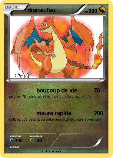 Pokemon dracau feu