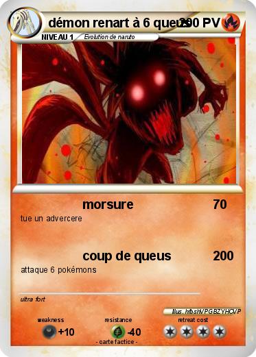 Pokemon démon renart à 6 queus