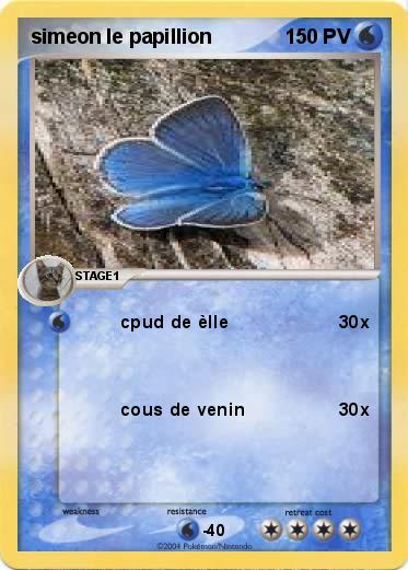 Pokemon simeon le papillion