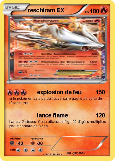 Pokemon reschiram EX
