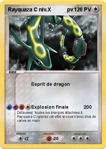 Pokemon Rayquaza C niv.X           pv