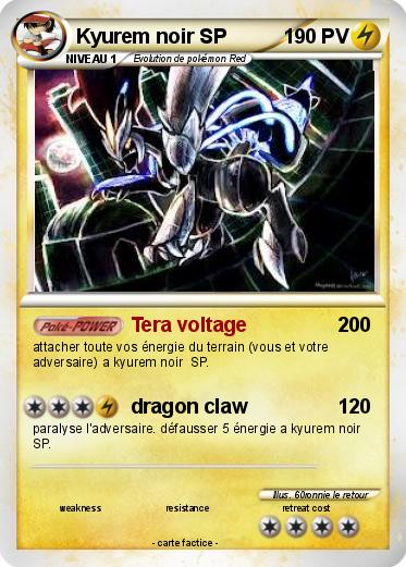 Pokemon Kyurem noir SP