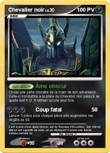 Pokemon Chevalier noir