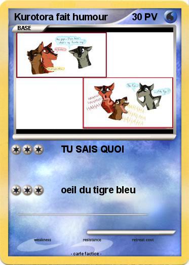 Pokemon Kurotora fait humour