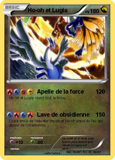 Pokemon Ho-oh et Lugia