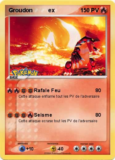 Pokemon Groudon          ex