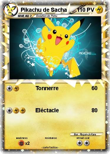 Pokemon Pikachu de Sacha