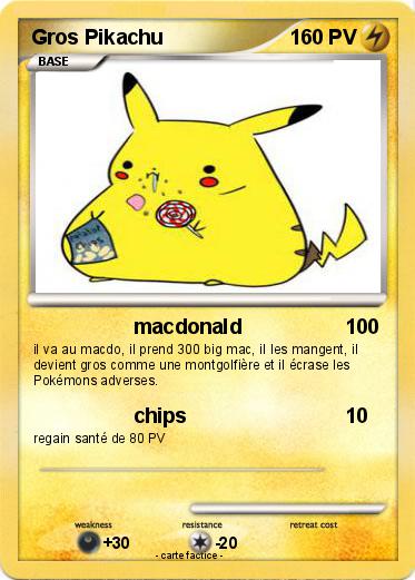 Pokemon Gros Pikachu