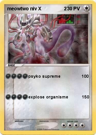 Pokemon meowtwo niv X                 2