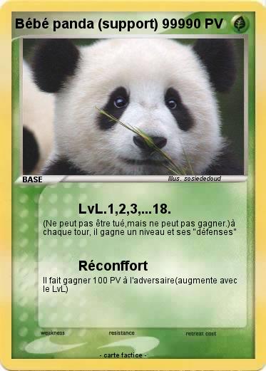 Pokemon Bébé panda (support) 999