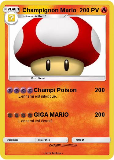 Pokemon Champignon Mario