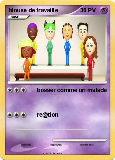 Pokemon blouse de travaille