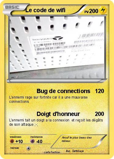 Pokemon Le code de wifi