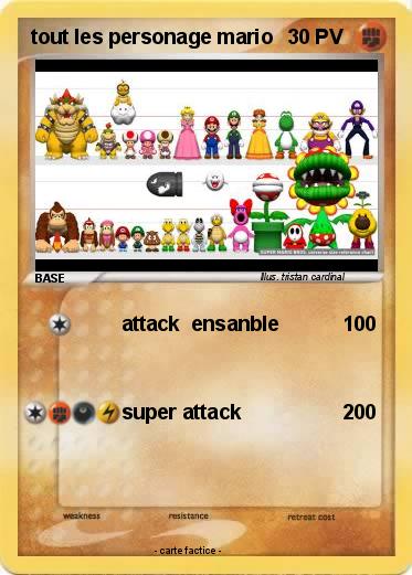 Pokemon tout les personage mario