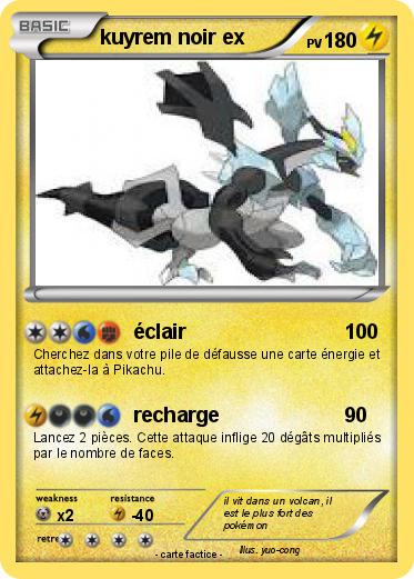 Pokemon kuyrem noir ex