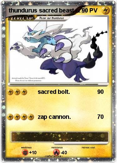 Pokemon thundurus sacred beast